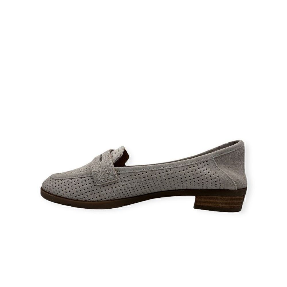 Lucky Brand Caylonp Suede Perforated Women Loafers Size 7.5 nwot beige